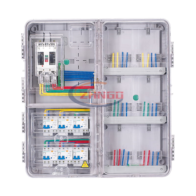 左右結(jié)構(gòu)單相六表位電子式 ( 全透明 )